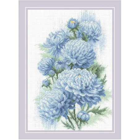 Cross stitch kit Delicate Chrysanthemums 21x30 SR2140