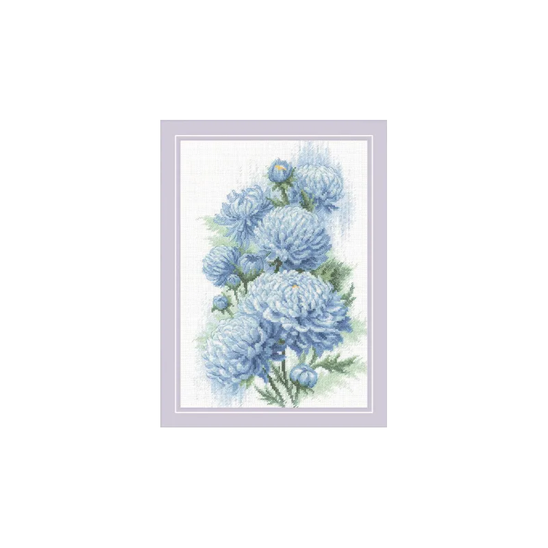 Cross stitch kit Delicate Chrysanthemums 21x30 SR2140