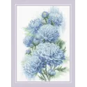 Cross stitch kit Delicate Chrysanthemums 21x30 SR2140