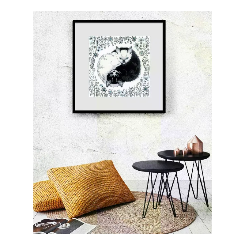 Cross stitch kit Yin and Yang 30x30 SR2150