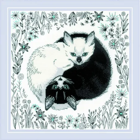 Cross stitch kit Yin and Yang 30x30 SR2150