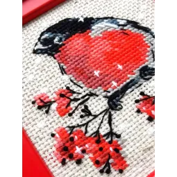 Cross stitch kit Winter Guest 15x15 SR2132