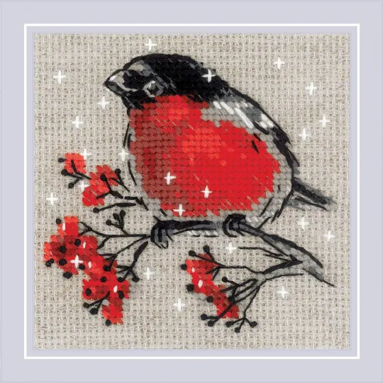 Cross stitch kit Winter Guest 15x15 SR2132