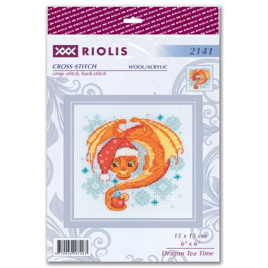 Набор для вышивания крестом Dragon Tea Time 15x15 SR2141