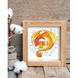 Kreuzstich-Set Drachen Tea Time 15x15 SR2141