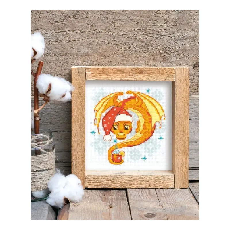 Kreuzstich-Set Drachen Tea Time 15x15 SR2141