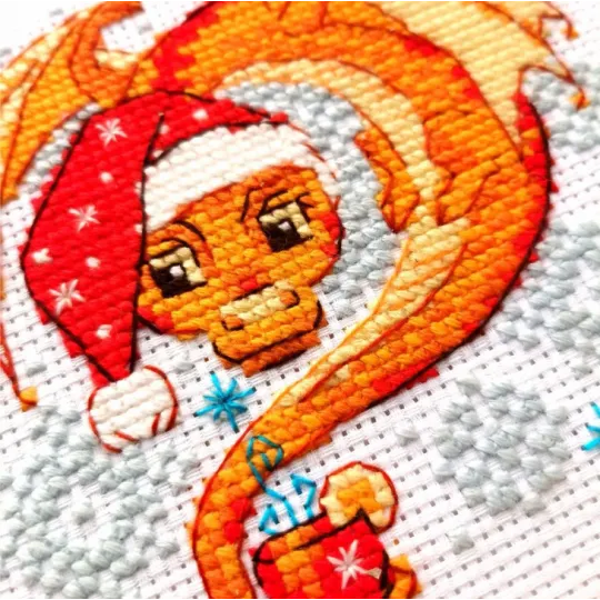 Cross stitch kit Dragon Tea Time 15x15 SR2141