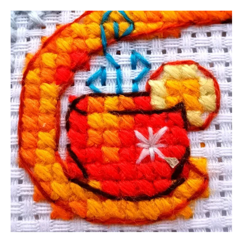 Набор для вышивания крестом Dragon Tea Time 15x15 SR2141