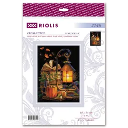 Kreuzstich-Set Gemütlicher Herbst 18x24 SR2146