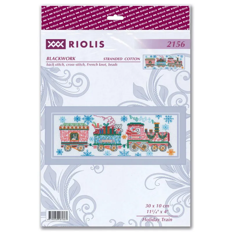 Kit au point de croix "Train des Fêtes" 30x10 SR2156