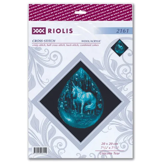 Kit de point de croix "Larme de licorne" 20x20 SR2161