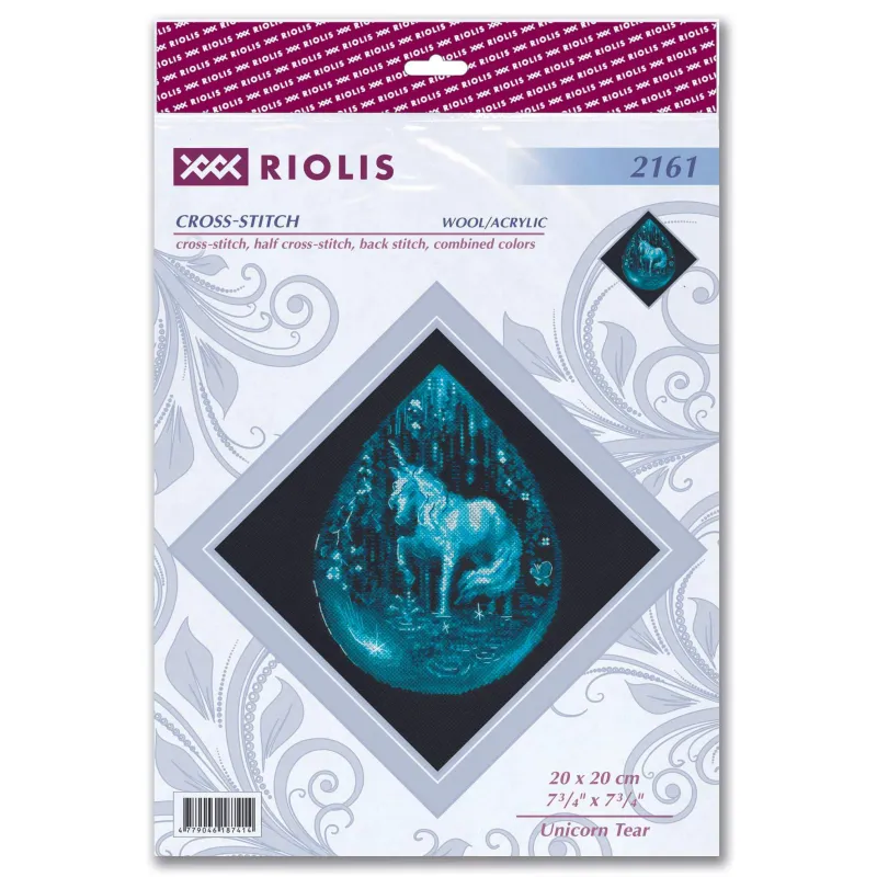Kit de point de croix "Larme de licorne" 20x20 SR2161