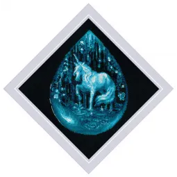 Kit de point de croix "Larme de licorne" 20x20 SR2161