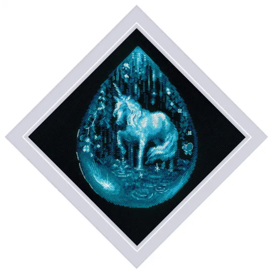 Kit point de croix "Larme de Licorne" 20x20 SR2161