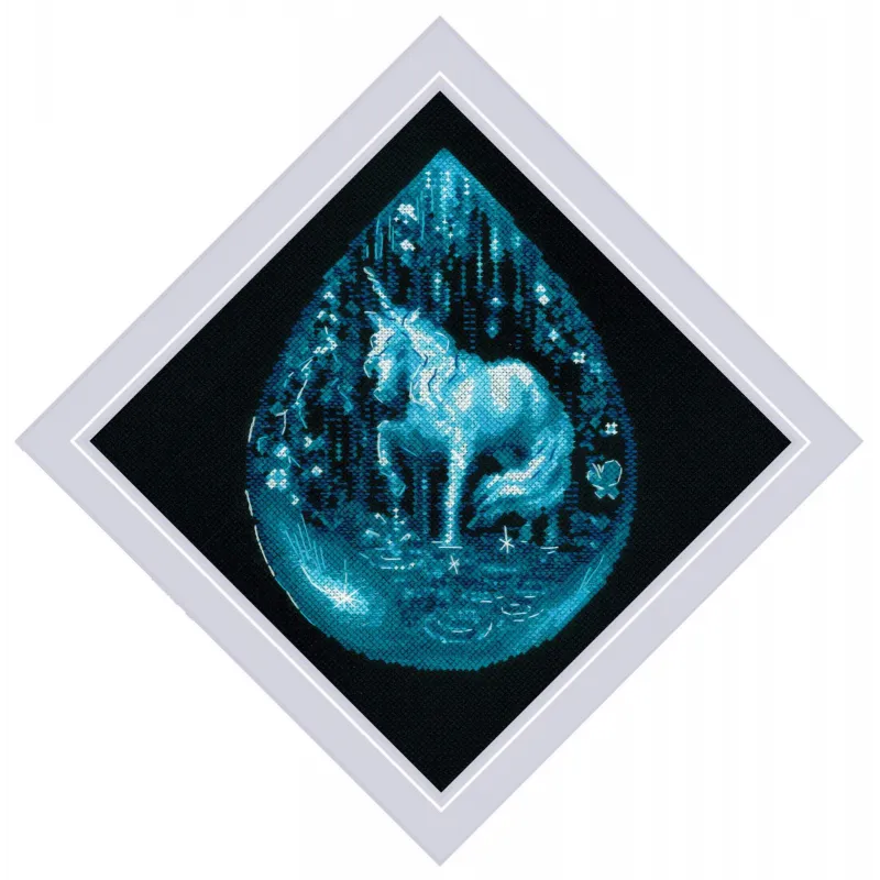 Cross stitch kit "Unicorn Tear" 20x20 SR2161