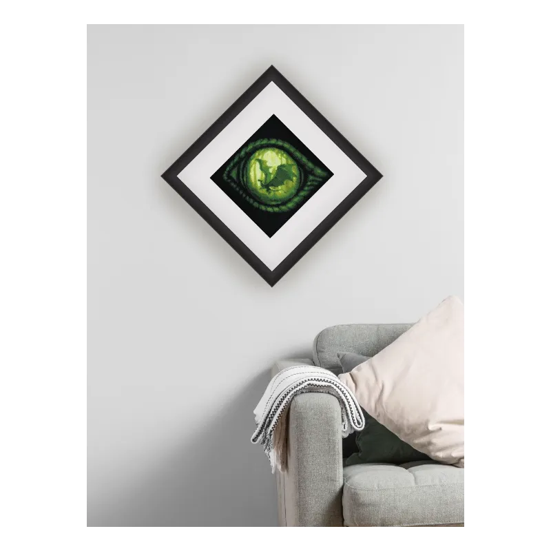 Siuvinėjimo kryželiu rinkinys „Dragon Eye“ 20x20 SR2162