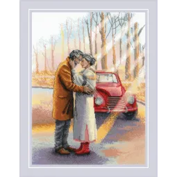 Kryželiu siuvinėjimo rinkinys "Meilės istorija. Išmintis" 30x40 SR2167