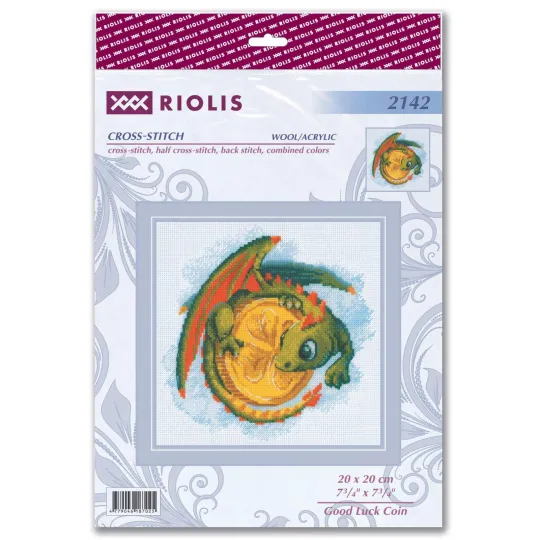 Cross stitch kit "Good Luck Coin" 20x20 SR2142