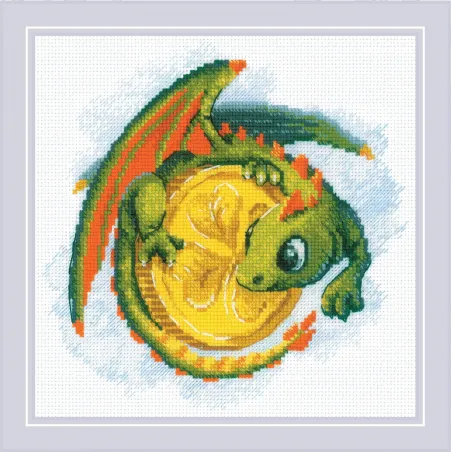 Cross stitch kit "Good Luck Coin" 20x20 SR2142