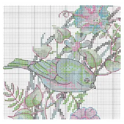Kit de point de croix "Couronne de chalet" D70-35427