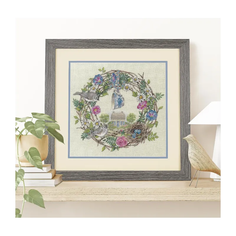 Cross stitch kit "Cottage Wreath" D70-35427