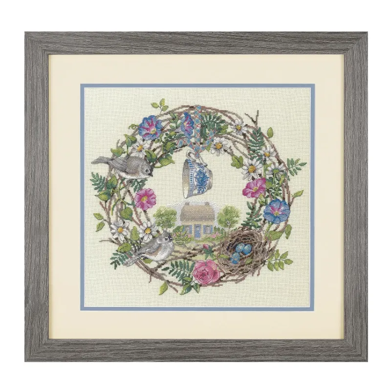 Cross stitch kit "Cottage Wreath" D70-35427