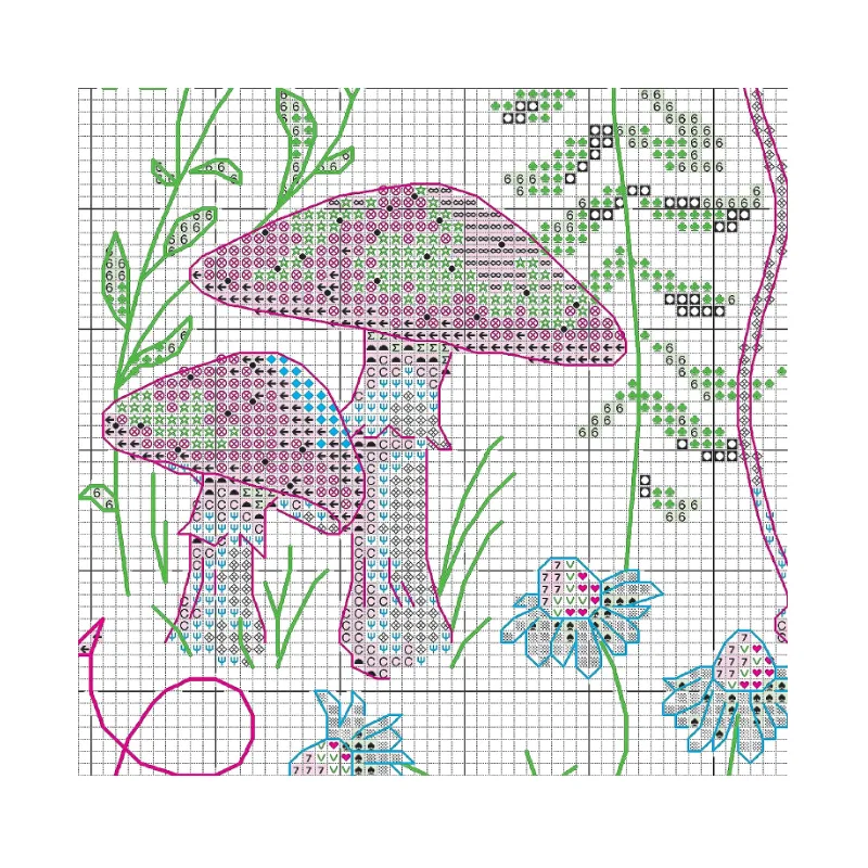 Cross stitch kit "Woodland Magic" D70-35430