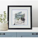 Kreuzstich-Set "Katze mit Blumenkrone" D70-35433