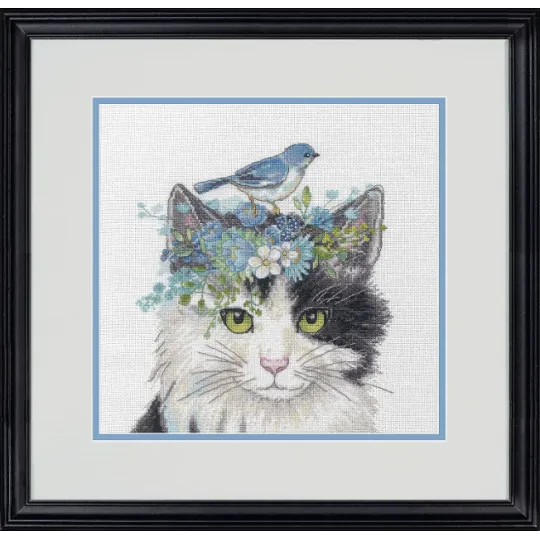 Cross stitch kit "Floral Crown Cat" D70-35433