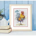 Cross stitch kit "Watercolor Rooster" D70-35432