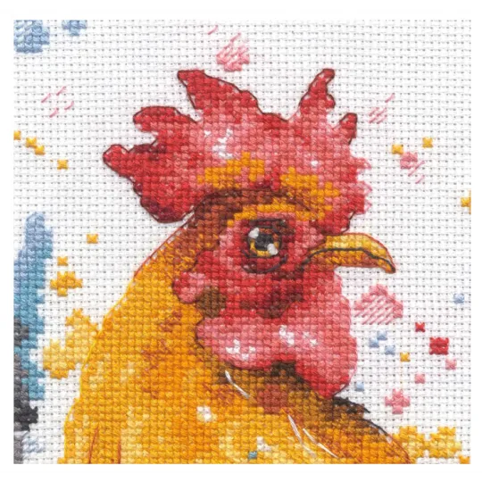 Cross stitch kit "Watercolor Rooster" D70-35432