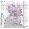 Cross stitch kit "Watercolor Rooster" D70-35432