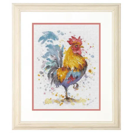 Cross stitch kit "Watercolor Rooster" D70-35432