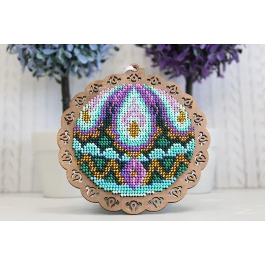 Вышивка бисером на деревянной основе "Peacock charm" SO-087