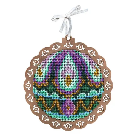 Вышивка бисером на деревянной основе "Peacock charm" SO-087