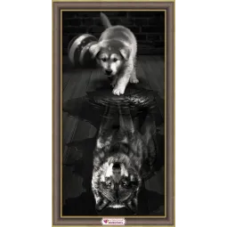 Der Wolf im Inneren 60х30 cm AM1870