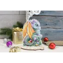 Kreuzstich-Set auf der Kunststoff-Leinwand "Neujahrsdrache" 13x9 cm SR-904