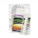 Kreuzstich-Set auf der Kunststoff-Leinwand "Neujahrsdrache" 13x9 cm SR-904