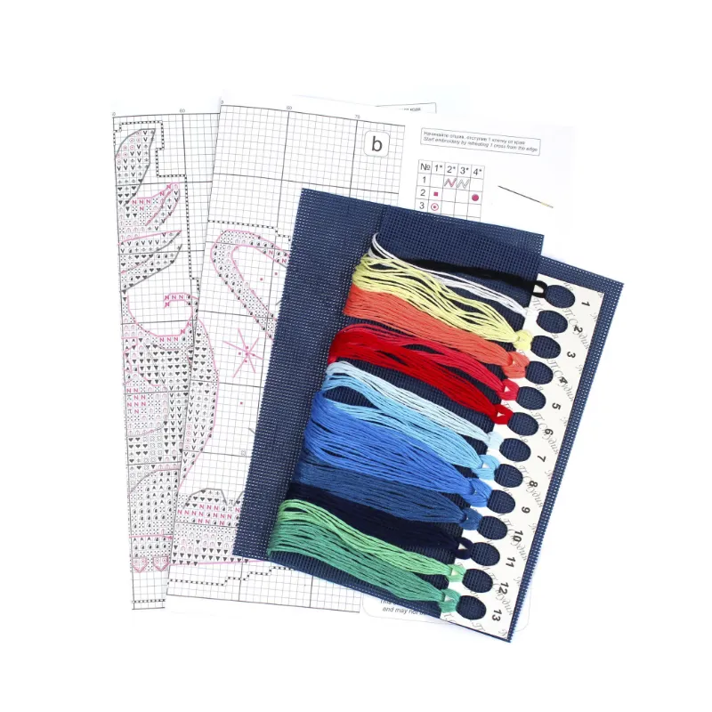 Kit de point de croix sur canevas plastique "Twilight Dragon" 15x12 cm SR-890