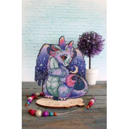 Kreuzstich-Set "Monddrache" 15x12 cm SR-891