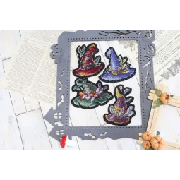 Cross stitch kit on the felt "Magic hats. Icons. Magnets" ST-1024