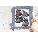 Cross stitch kit on the felt "Magic hats. Icons. Magnets" ST-1024