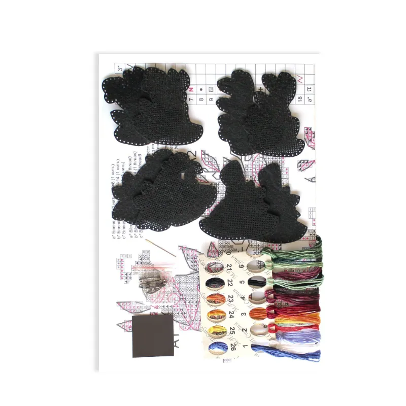 Cross stitch kit on the felt "Magic hats. Icons. Magnets" ST-1024