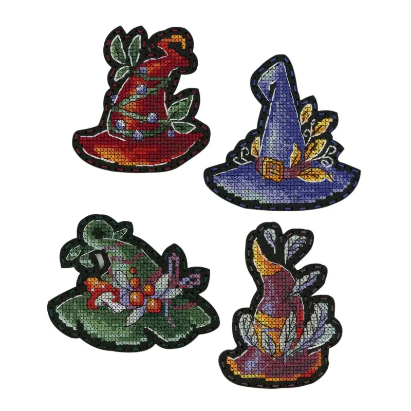 Cross stitch kit on the felt "Magic hats. Icons. Magnets" ST-1024