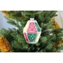 Kit de point de croix sur la toile plastique "Lanterne de Noël" SR-905