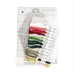 Kreuzstich-Set auf der Kunststoff-Leinwand "Weihnachtslaterne" SR-905