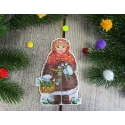 Kit de point de croix sur toile plastique "Winter girl" SR-913