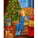 SALE (Discontinued) Wizardi Painting by Numbers Kit Christmas Night 40x50 cm L021