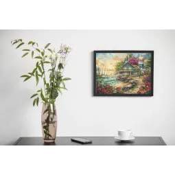 Lever de soleil au bord de la mer 42x32cm SLETIL8068