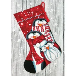 DIY Dimensions Welcome Santa Christmas Counted Cross Stitch Stocking Kit  08901 